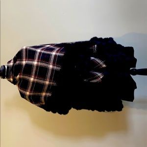 Warm wool cape w fur